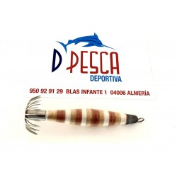 Potera de Calamar Color Marrón Blanco